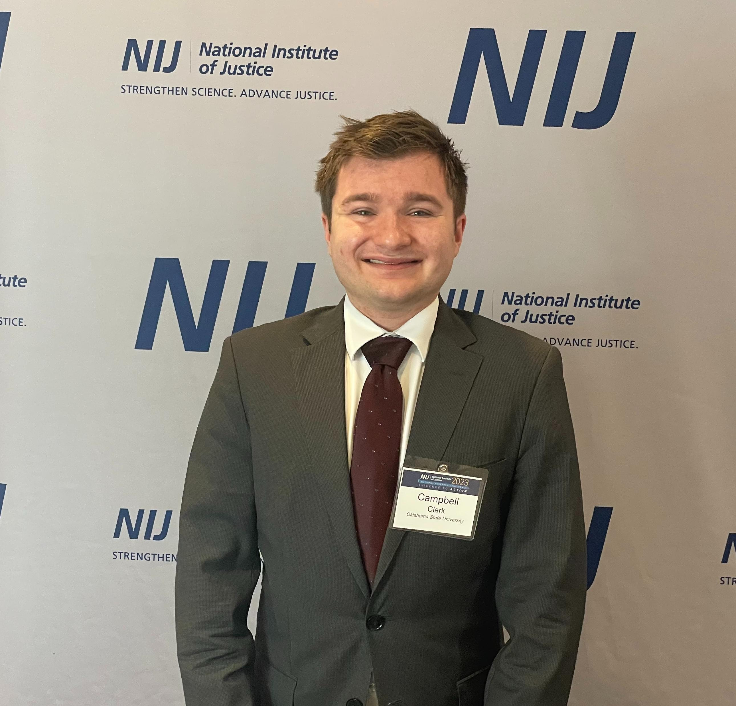 MESA student Campbell Clark attends NIJ's National Research Conference